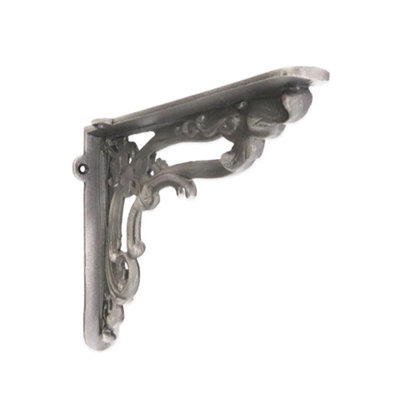 B&Q -  Apple Shelf Bracket Pewter (Sold In Pairs)