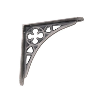 Spira Brass Victorian Gothic Shelf Bracket Pewter (Sold In Pairs)