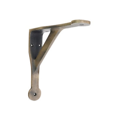 B&Q -  Penny Gallow Shelf Bracket Matt Antique (Sold In Pairs)