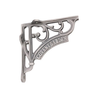 Spira Brass Covent Garden Shelf Bracket Pewter (Sold In Pairs) from B&Q