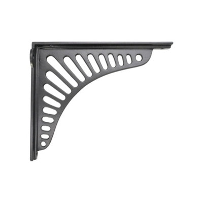 B&Q -  Sunrise Shelf Bracket Black (Sold In Pairs)