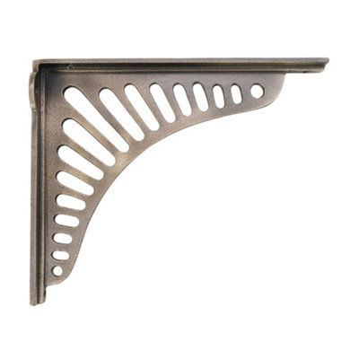 B&Q -  Sunrise Shelf Bracket Matt Antique (Sold In Pairs)