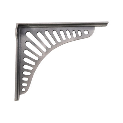 B&Q -  Sunrise Shelf Bracket Pewter (Sold In Pairs)