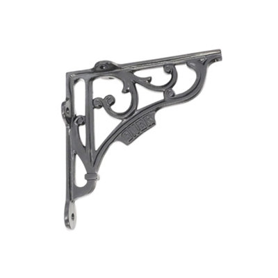 Spira Brass Gner Shelf Bracket Black 150X150mm (Sold In Pairs) from B&Q