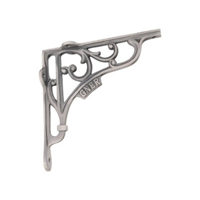 B&Q -  Gner Shelf Bracket Pewter 180X180mm (Sold In Pairs)
