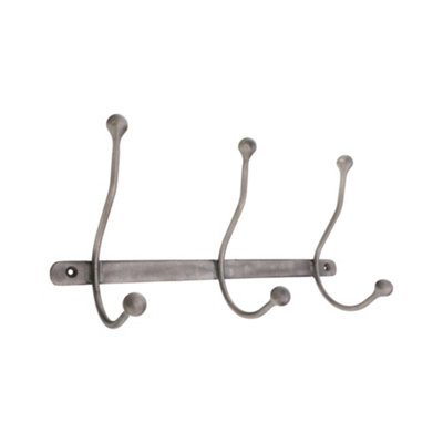 B&Q -  Rama Iron Hook 3 Leg Pewter