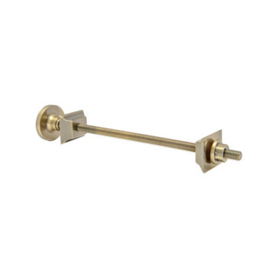 B&Q -  Cast Iron Radiator Brass Wall Stay Bracket Antique Brass