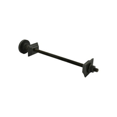Spira Brass Cast Iron Radiator Brass Wall Stay Bracket Pewter from B&Q