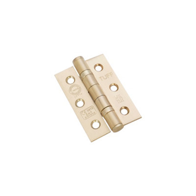 Spira Brass Ce7 Mild Steel Bb Butt HingeSatin Brass from B&Q