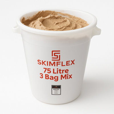 Skimflex 75L Mixing Bucket Heavy Duty Plastic Builders Tub For Plaster Cement Mortar And Concrete from B&Q