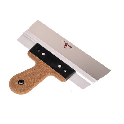 Skimflex Plaster Flattening Spatula 250mm Stainless Steel Cork Handle from B&Q