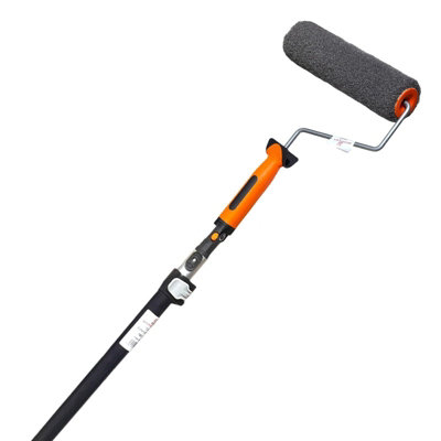 Plaster Roller Set Roll On Plaster Roller Sleeve Skimflex Frame & Pole Click Connection from B&Q