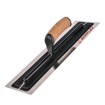 Plastering Trowel Skimflex Pro Ultraflex Cork Handle 460mm (18In) Flexible Stainless Steel Blade For Skimming & Rendering from B&Q