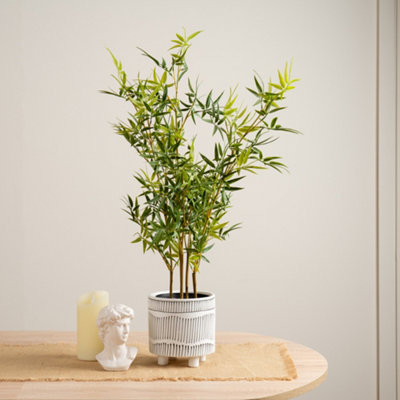 B&Q - Scottish Everlastings Ltd. Scottish Everlastings Artificial 75Cm Mini-Leaf Bamboo Tree