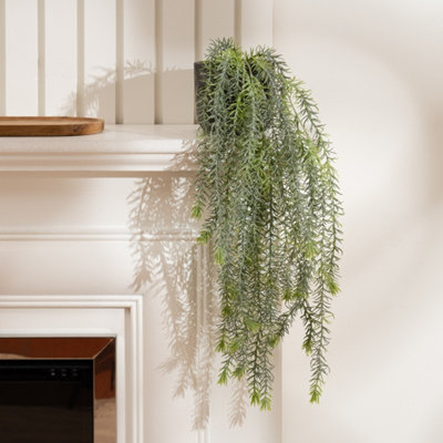 Scottish Everlastings Ltd. Scottish Everlastings 43Cm Artificial Trailing Plant In Rustic Cement Pot from B&Q