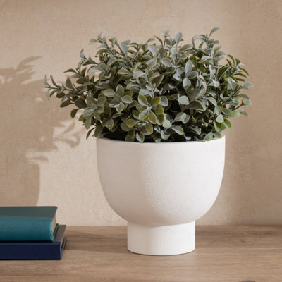Scottish Everlastings Ltd. Scottish Everlastings Artificial 37Cm Foliage In Footed Pot from B&Q