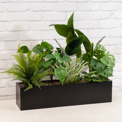 Scottish Everlastings Ltd. Scottish Everlastings 65Cm Artificial Mixed Outdoor Plants In Container from B&Q