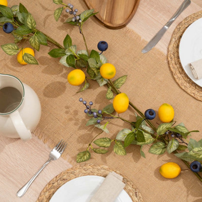 Scottish Everlastings Ltd. Scottish Everlastings Artificial 180Cm Lemon & Berry Garland from B&Q