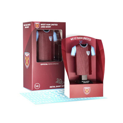 Radstuff Metal Alloy Football Shirt – Retro West Ham Home Kit 1965