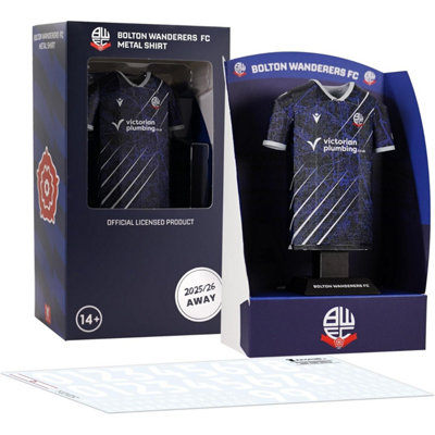 Radstuff Metal Alloy Football Shirt - Bolton Wanderers Away Kit 2025/26