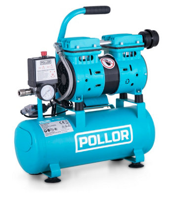 Pollor 9L Air Compressor 4 Cfm Low Noise Oilless Silent 550W Portable Electric Oil-Free