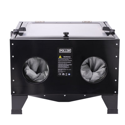 Pollor 90L Worktop Sand Blasting Cabinet Sand Blaster Abrasive Grit Shot Blast Led from B&Q
