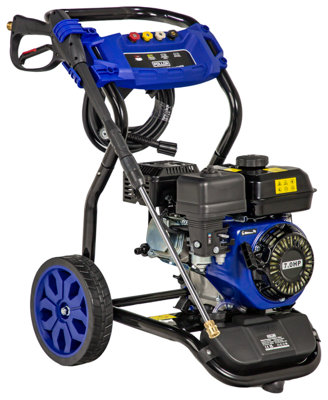 Pollor 7Hp Petrol Pressure Washer 3950 Psi High Power Jet Wash + 5 Nozzles from B&Q