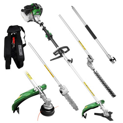 B&Q -  52Cc 5-In-1 Petrol Grass Strimmer Multi Tool Brush Cutter Chainsaw Hedge Trimmer