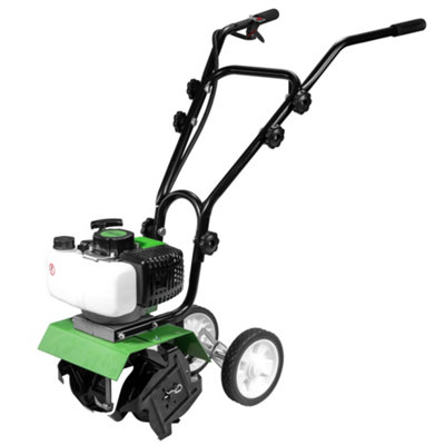 Pollor 52Cc Petrol Rotavator Garden Tiller 2-Stroke Mini Soil Cultivator Allotment Tool from B&Q