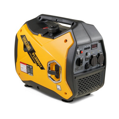Pollor 3500W Quiet Petrol Inverter Generator 4 Stroke Suitcase Camping Portable Silent from B&Q