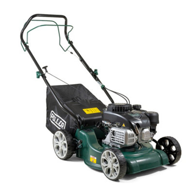 Pollor Self-Propelled Petrol Lawn Mower 132Cc 40Cm Cut 4-Stroke Engine 45L Grass Bag from B&Q