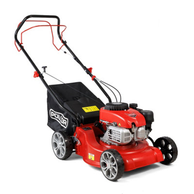 Pollor Petrol Lawn Mower 132Cc Self Propelled 40Cm Cutting Width 45L Grass Bag from B&Q