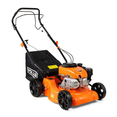 Pollor Self Propelled Petrol Lawnmower 132Cc 40Cm 4 Stroke Engine 45L Grass Bag from B&Q