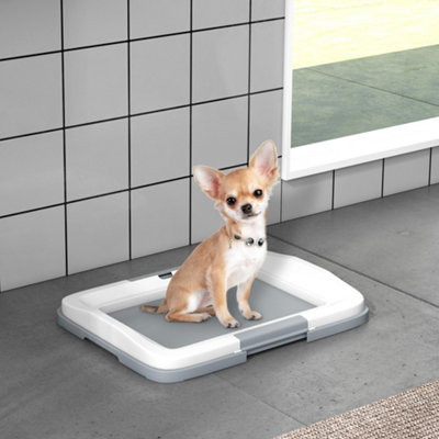 Bobobiy Grey Dog Toilet Tray For Training Dogs, Dog Litter Tray For Indoor, Outdoor, 47 X 34 X 6Cm - Image 6