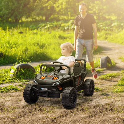 Aiyaplay Kids Ride On Car12V Electric Truck W/ HornLightsUsbBlack from B&Q