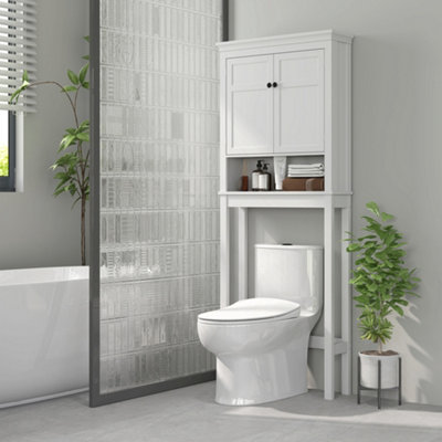 Homcom Over Toilet Storage Unit 3-Tier Freestanding Washing Machine Cabinet from B&Q
