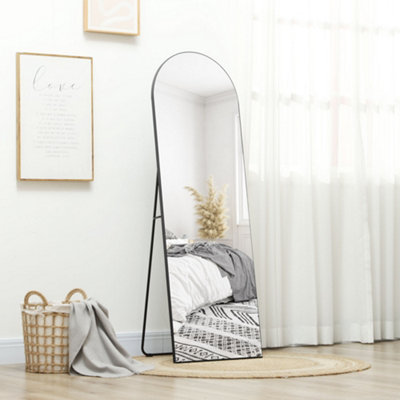 Rackhams Black 150Cm Arched Full Length Mirror - Image 11