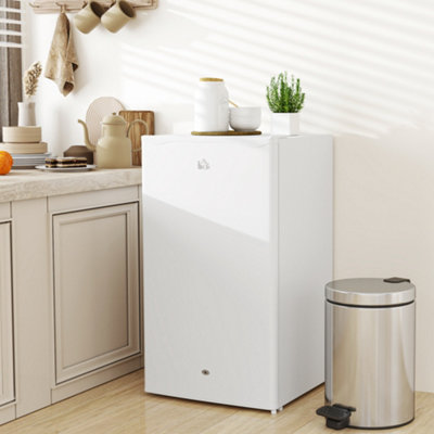 HOMCOM Under Counter Fridge White - Freestanding - Lock - 91L - 800-129V72WT - Image 10