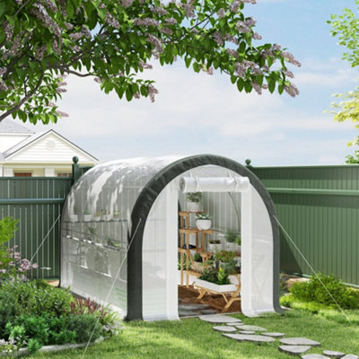 B&Q -  Walk-In Tunnel GreenhouseUpgraded StructureMesh Door & Windows