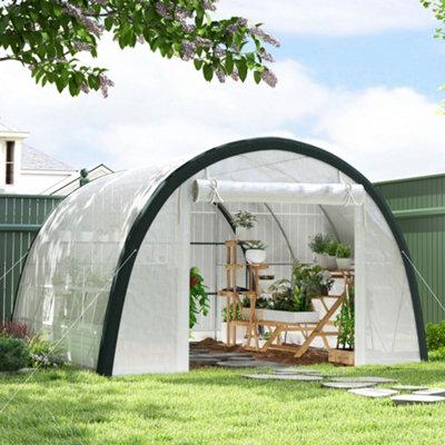 B&Q -  Walk-In Tunnel GreenhouseUpgraded StructureMesh Door & Windows