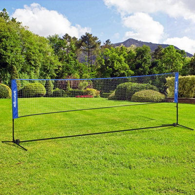 B&Q -  4M Badminton NetAdjustable Sports Net For TennisVolleybalBlue