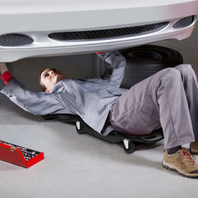 Durhand Mechanic Vehicle Creeper Rolling Moulded Workshop Garage Assistance from B&Q