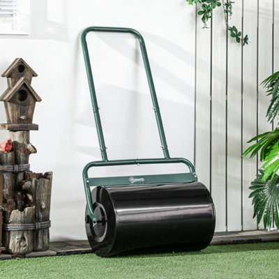 B&Q -  Outdoor Combination Push W/ 38L Sand Or Water Garden Dark Green