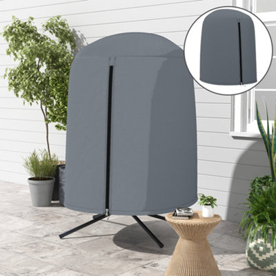 B&Q -  Hanging Egg Chair Cover Garden Swing Chair Cover WaterproofGrey