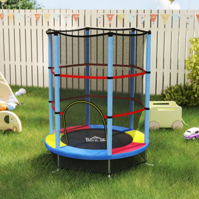 Homcom Kids Trampoline Mini Bouncer W/ Enclosure Net For 3-6 Years from B&Q