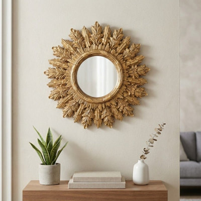 B&Q -  Antiqued Ornate Framed Mirror Resin
