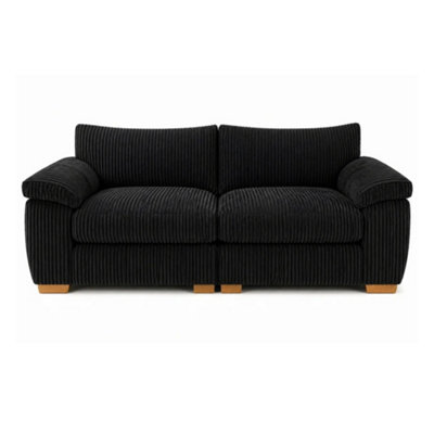 B&Q -  Amalfi 2 Seater Split Sofa Soft Fabric In Grey Colour