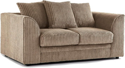 B&Q -  Jumbo Cord 2 Seater Sofa In Beige