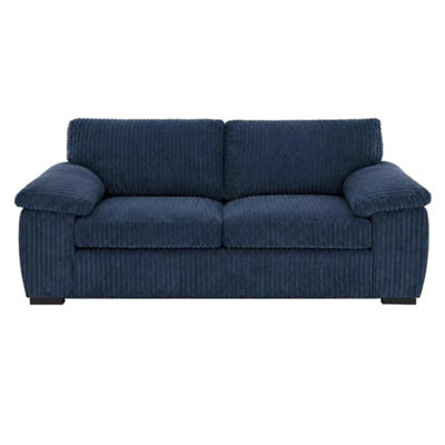 Sofaselectionuk Ltd Amalfi 2 Seater Sofa In Blue Fabric Sofa With Foam Seating & Modern Design from B&Q