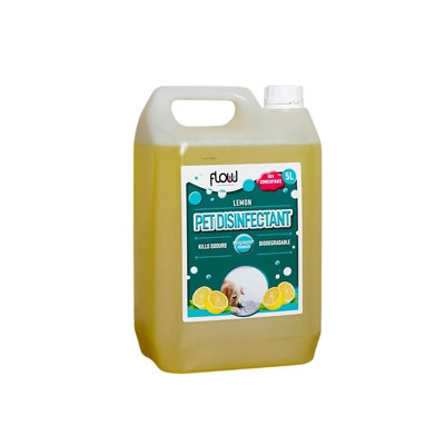 Flow Lemon Pet Disinfectant Cleaning Solution 5L from B&Q